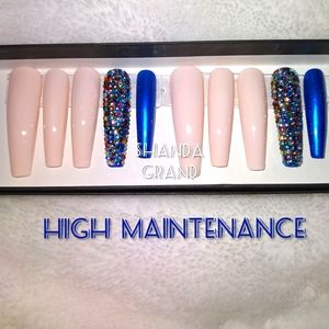 Extra Long Lux Press-On Nail Set (Coffin Shape)